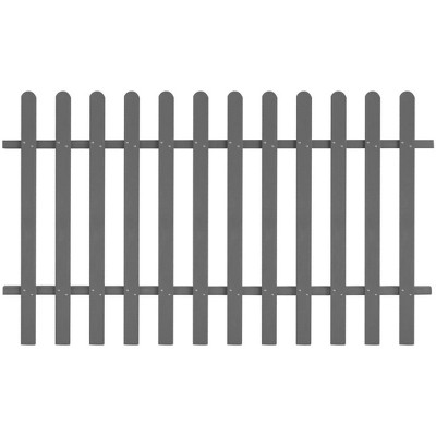 vidaXL Picket Fence WPC 78.7"x47.2"