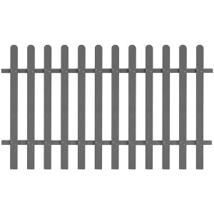vidaXL Picket Fence WPC 78.7"x47.2" - 1 of 4