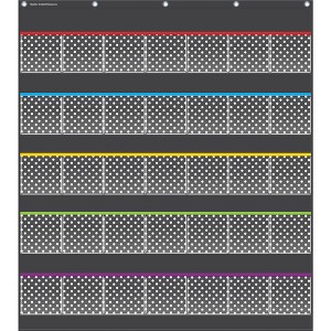 Teacher Created Resources Polka Dot Cell Phone Storage and Pocket Chart, 32-1/2 x 36-1/2 Inches - 1 of 2