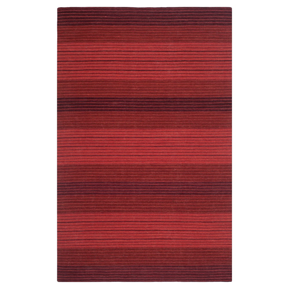 5'x8' Andreas Stripe Accent Rug Red - Safavieh