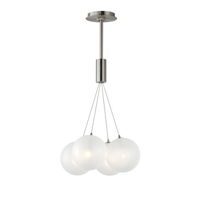 ET2 Lighting Burst 4 - Light Pendant in  Satin Nickel