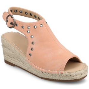 Journee Women's Crisie Espadrille Wedge Sandals - 1 of 4