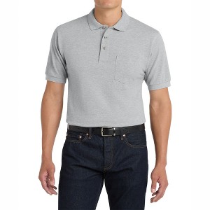 Mafoose Men's Heavyweight Short Sleeve Cotton Pique Knit Polo Shirt with Pocket - 1 of 4