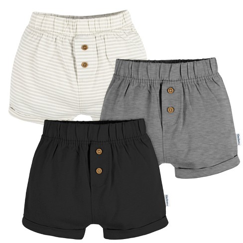 Gerber Neutral Baby Knit Shorts - 3-pack : Target