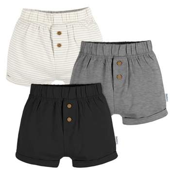 Gerber Neutral Baby Knit Shorts - 3-Pack