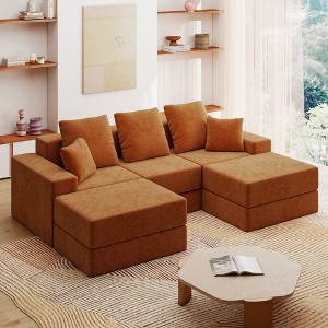 GYIIYUO 101" Modular Sectional Sofa, Modern U-Shaped Sectional Couches for Living Room - 1 of 4