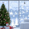 Unique Bargains Christmas Decorations for Windows and Home Christmas Window Clings Party Supplies White 1 Set - 2 of 4