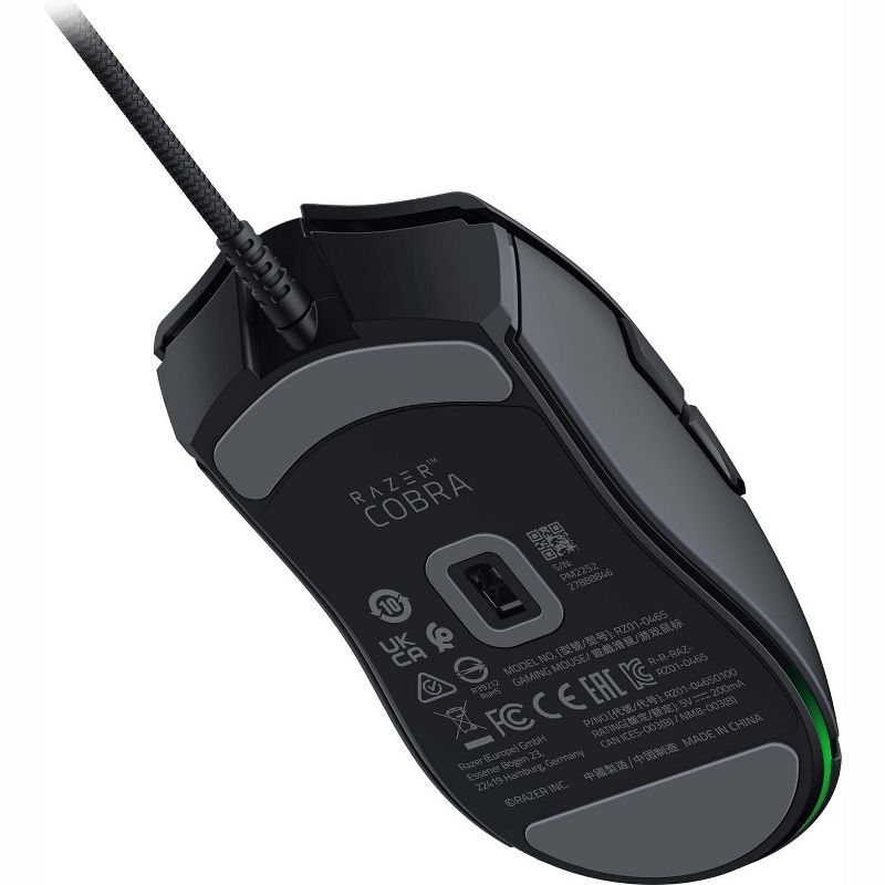 Razer RZ01-04650100-R3U1 Cobra Wired 58G Lightweight Gaming Mouse with Chroma RGB Lighting Black Certified Refurbished, 4 of 5