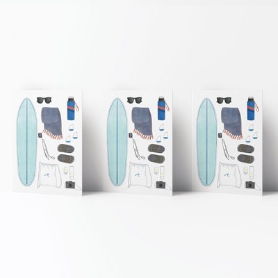 Everyday Greeting Card Pack (3ct) "Surf Weekender Society" by Ramus & Co