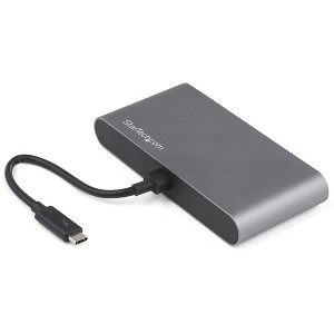 StarTech.com Thunderbolt 3 Mini Dock - Portable Dual Monitor Docking Station DisplayPort 4K 60Hz - TB3DKM2DPL - 1 of 4