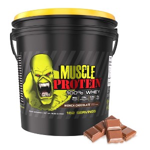 Muscle Protein Whey Powder [12 lbs/Pack of 1]– Cold Filtered, 25g Pure Protein, 6.6g BCAAs (Packaging May Vary) 12LB - 1 of 4