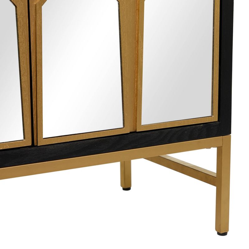 Glam Mirrored Wood Cabinet - Olivia & May, 4 of 8