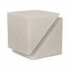 Stone Marble Modern Abstract Geometric Sculpture, Contemporary Accent Cube Handcrafted, Carved Stonework Tabletop Art Display for Home Décor - 2 of 4