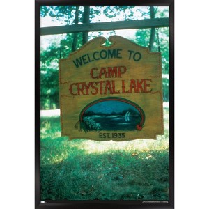 Trends International Friday The 13th - Welcome To Camp Crystal Lake Framed Wall Poster Prints - 1 of 4