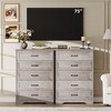 Modern 6 Drawers Dresser, Chest of Drawers Closet Organizers and Storage Clothes, Modern Dressers - 2 of 4
