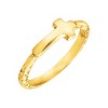 Silpada 'Simplex Cross' Horizontal Cross Textured Ring in Sterling Silver - 2 of 4