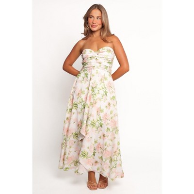 Petal and Pup Marta Strapless Midi Dress