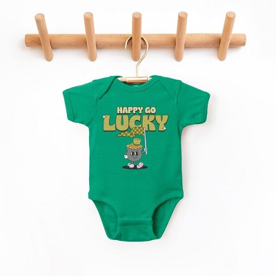 The Juniper Shop Happy Go Lucky Pot Of Gold Baby Bodysuit