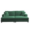 Mjkone Oversized Chaise Lounge Chair Indoor, 85" W Corduroy Upholstered Modern Sofa Couch With 2 Movable Ottomans, Comfy Lazy Sofa Chair - 3 of 4
