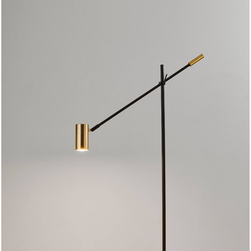 58&#34; x 63&#34; Collette Floor Lamp (Includes LED Light Bulb) Black - Adesso, 6 of 7