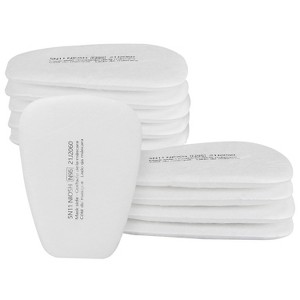 iMountek 10Pcs 5N11 Filter Cotton of Respirator 5N11 for Gas Respirator 6000/ 6100/ 6200/ 6800/ 7501/ 7502 Series White - 1 of 4