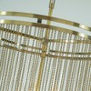 ALOADECOR 3-Light 15.7" Modern Chainmail Chandelier Farmhouse Metal Chain Tassel Chandelier for Dining Room Living Room - 4 of 4