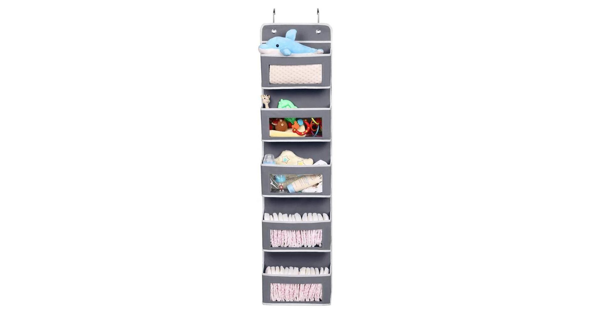 MOVSSOU Over The Door Pocket Organizer Hanging Storage Bag