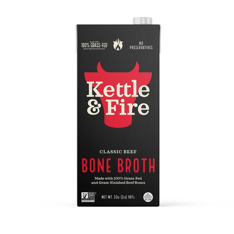 Kettle &#38; Fire Beef Bone Broth - 32oz, 1 of 7