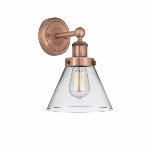 Innovations Lighting Cone 1 - Light Sconce in  Antique Copper - image 1 of 1