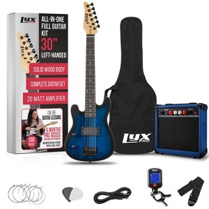 LyxPro 30” Beginner Electric Guitar Kit with 3/4 Size Guitar, Amp, Six ...