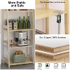 NicBex 5-Tiers Bookshelf,Bamboo Bookcase Storage Organizer Display Shelving Unit for Home Office,Living Room,Kitchen,Bathroom - 4 of 4