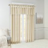 Faux Silk Bead Trim Luxurious Window Valance, DIY Twist Tab Top with Extra Lining Multi-Color Valance for All Decor Styles - 2 of 4