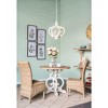 VYNXARIA 6-Light Beige French Country Ceiling Lights, Farmhouse Pendant Chandelier with Adjustable Chain for Kitchen & Entryway - 2 of 4