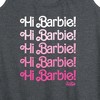 Women's - Barbie - Hi Barbie Stacked Graphic Racerback Tank - 2 of 4