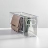 mDesign Plastic Home Closet Storage Organizer Bin with Handles - 4 Pack - Clear, USA Made - 3 of 4