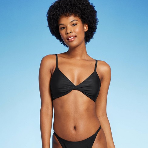 Black Twist Front Bralette