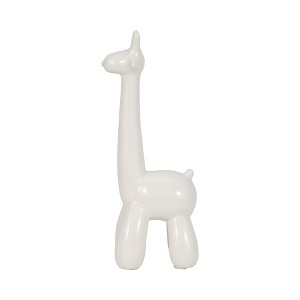 Sagebrook Home Giraffe Balloon Animal Ceramic Sculpture for Table, Desk or Bookshelf Decor - 1 of 4