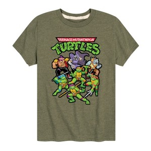 Boys' - Teenage Mutant Ninja Turtles - Pixel Gaming Group Short Sleeve Graphic T-Shirt - 1 of 4