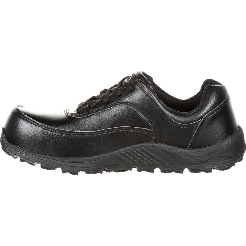 Men's Black SlipGrips FedEx Composite Toe Slip-Resistant Work Athletic Shoe Size 12, 5 of 8