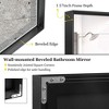 Bathroom Mirror 40x30inch Modern Rectangular Wall-Mounted Square Corner Vanity Mirror With Metal Frame - 4 of 4
