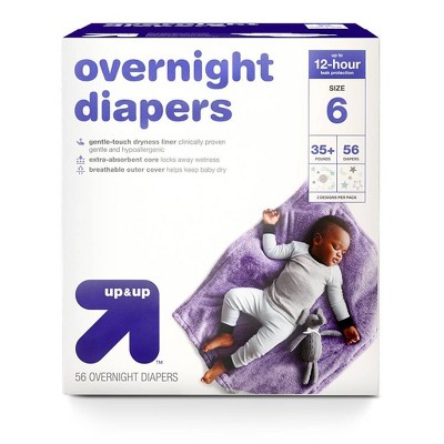 Overnight Diapers Size 6 - 56ct - Up\u0026Up 