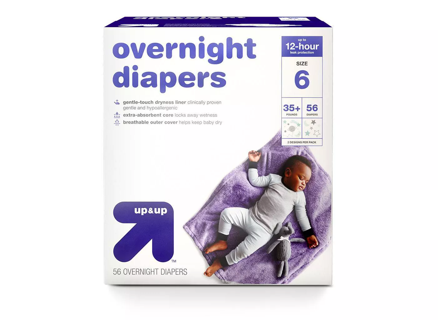 Overnight Diapers - Up&Up™ - (Select Size and Count) - image 1 of 4