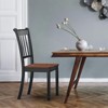 Tangkula Dining Chair Armless Wooden Back Kitchen Restaurant Side Chair Set of 4, Black - 3 of 4