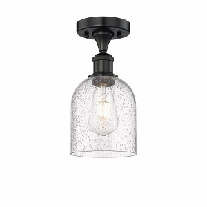 Bella - 1 Light Semi-Flush Mount In Industrial Style-9.63 Inches Tall and 5.5 Inches Wide - 1 of 1