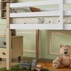 NicBex Non-Toxic Rubberwood Twin Low Loft Bed for Kids&Teens,Space-Saving Loft Bed Platform with Safety Guardrails & Ladder,Noise Reduced,250lbs Max - 4 of 4