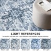 Itopfox Soft Blue Washable Non-Slip Medallion Area Rug for Entrance, Kitchen, Bedroom, Low-Pile Indoor Door Mat, Farmhouse Carpet for Entryway Foyer - 4 of 4