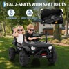 24V Kids Electric Ride-on Truck w/Parent Remote Control, Parent Safety Brake, Storage, Off-Road Toy Car for Toddlers - 4 of 4