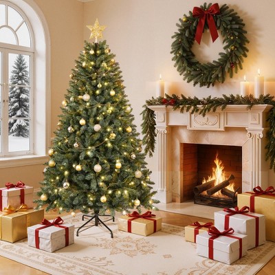 Bella Depot 7.5FT Christmas Tree with 550 Warm White LED Lights