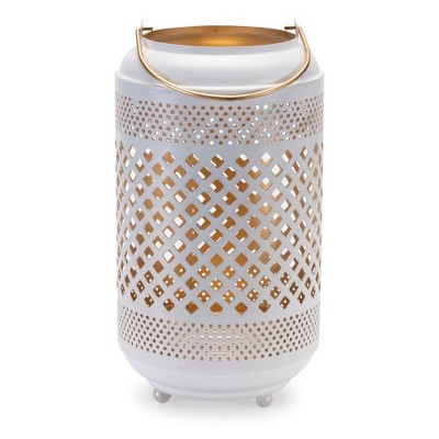 Melrose Punched Metal Lantern 13.75"H