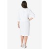 Roaman's Women's Plus Size Sweetheart Sheath Dress And Jacket Set - 3 of 4
